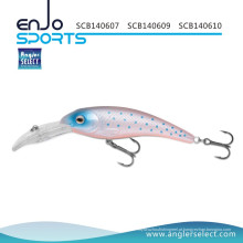 Pescador Selecione Crankbait Pesca Tackle Isca com Vmc Treble Hooks (SCB140609)